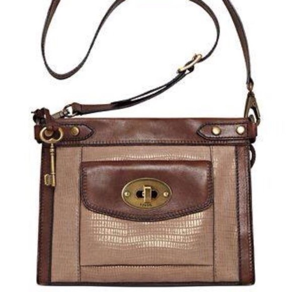 Fossil Vintage Revival Convertible Crossbody Brown